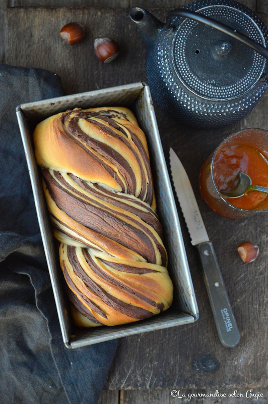 Brioche cebra vainilla y chocolate  vegano