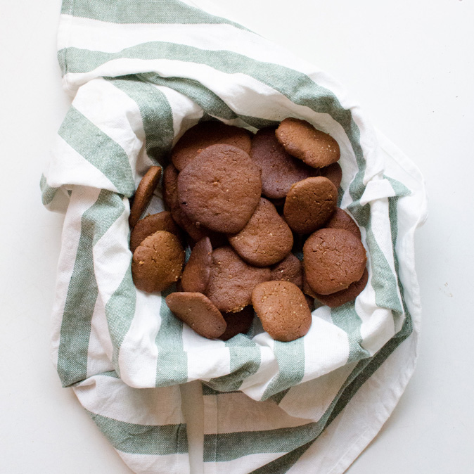 Galletas de mantequilla y cacao