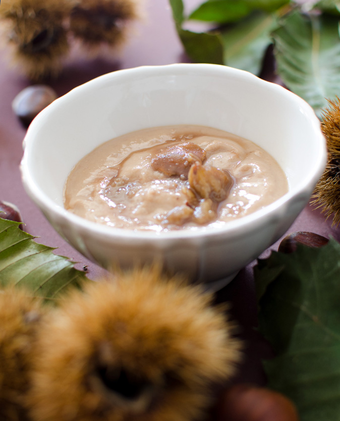 Natillas de castaña