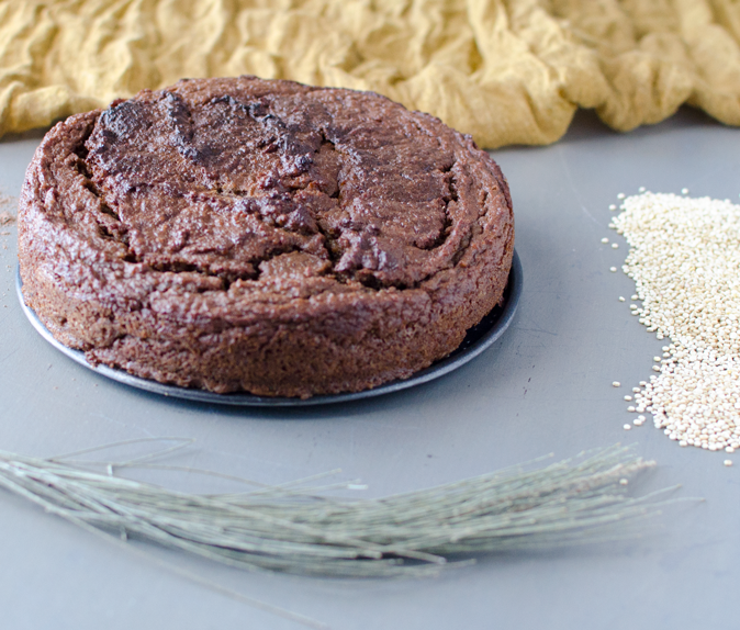 Bizcocho de chocolate con quinoa