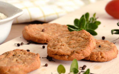 Tortitas saladas de mantequilla con harina de quinoa
