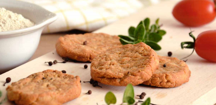 Tortitas saladas de mantequilla con harina de quinoa