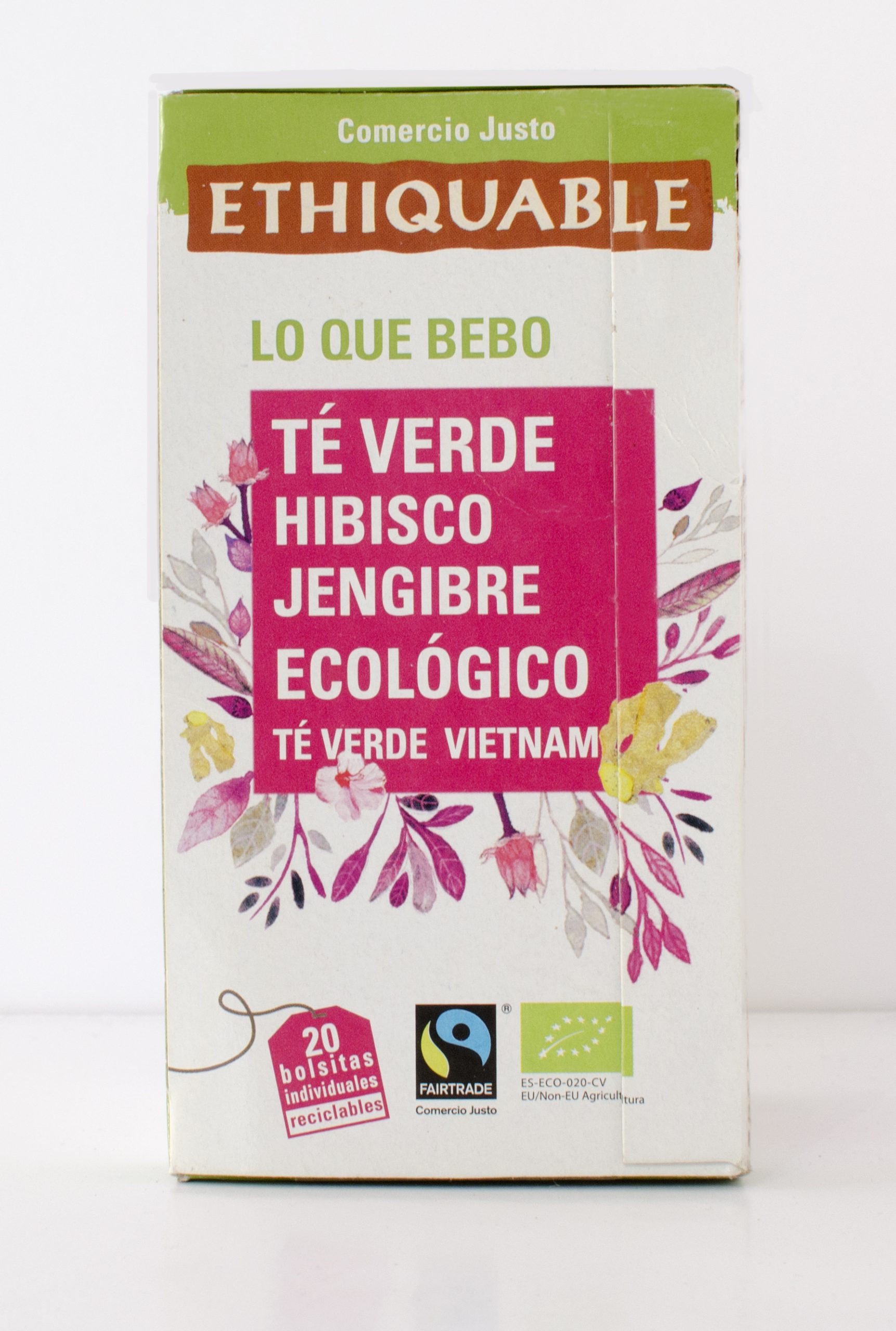 Té verde Hibisco y Jengibre BIO Comercio Justo Té verde Hibisco y Jengibre BIO Comercio Justo