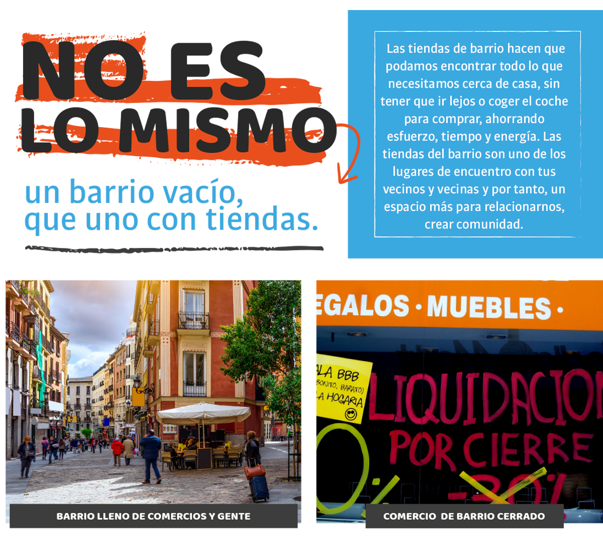 Campaña No es lo mismo. Comercio local. Campaña No es lo mismo. Comercio local.