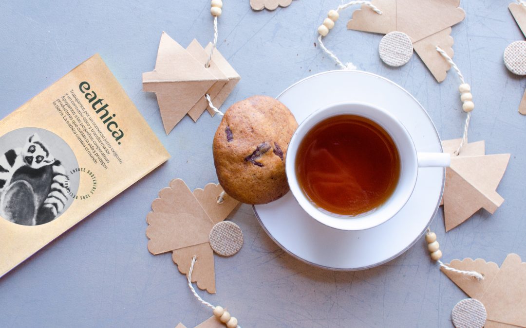 Cookies casera con pepitas de chocolate negro