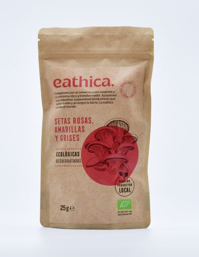 Setas deshidratadas (Rosas, Amarillas y Grises) eathica BIO 25 g.