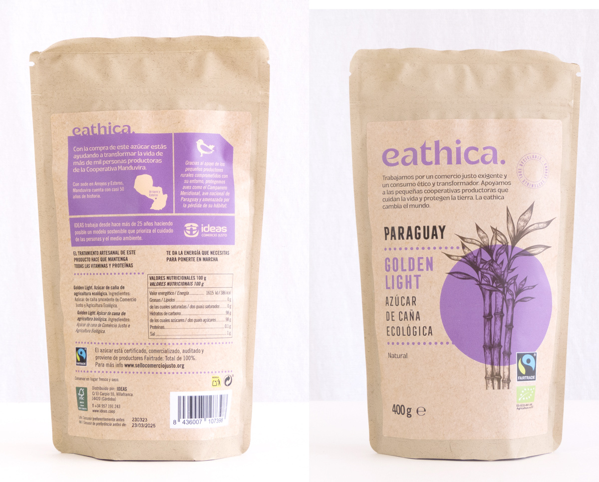 azúcar golden light Comercio Justo eathica