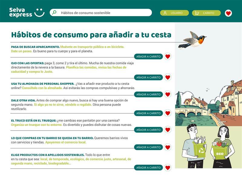 Resumen de los hábitos de consumo respetuosos