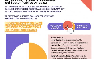 WEBINAR SOBRE OPORTUNIDADES DE LA CONTRATACIÓN PÚBLICA ETICA PARA EMPRESAS PROVEEDORAS DEL SECTOR PÚBLICO ANDALUZ