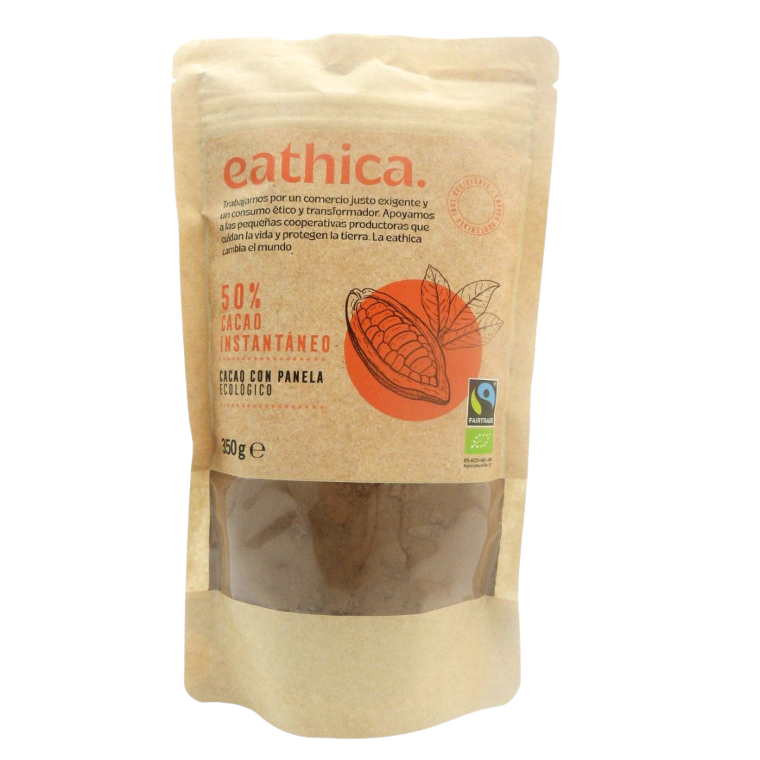 Cacao instantáneo eathica. BIO 50% Panela 350 g Cacao instantáneo eathica. BIO 50% Panela 350 g